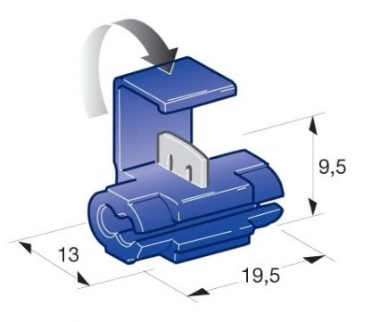 Rychlospojka kabelová 1-2,5mm modrá - N2