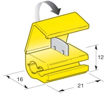 Rychlospojka kabelová 2,5-6mm žlutá - N2