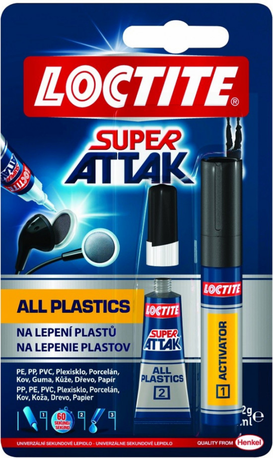 Loctite Super Bond All Plastics - 2 g + 4 ml - N2 - 2