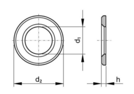 Podložka konstrukční DIN 6916 M16 / 17,0 300HV zinek žárový - N2 - 2