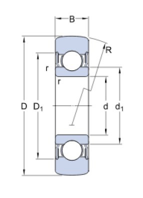 SKF 361203 R ložisková kladka - N2 - 2