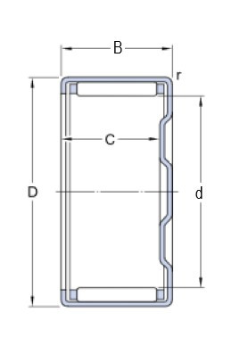SKF BK 0408 jehlové ložisko - N2 - 2