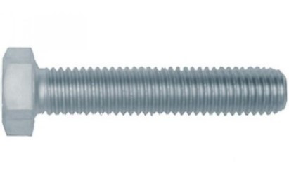 Šroub šestihranný celý závit DIN 933 M24x140-8.8 pozink - N2