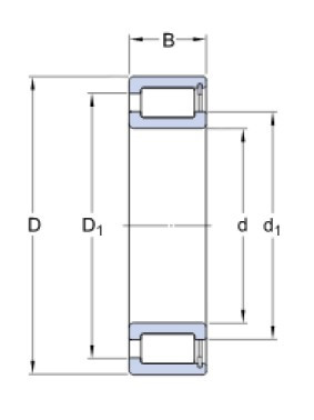 SKF NCF 3004 CV válečkové ložisko - N2 - 2