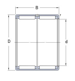 SKF HK 1522 jehlové ložisko s lisovaným pouzdrem - N2 - 2
