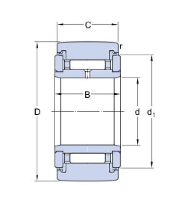 SKF NATR 30 PPXA opěrná kladka - N2 - 2