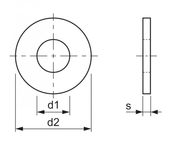 Podložka pro dřevěné konstrukce DIN 440R M12 pozinkovaná ocel (13,5x44x4) - N2 - 2