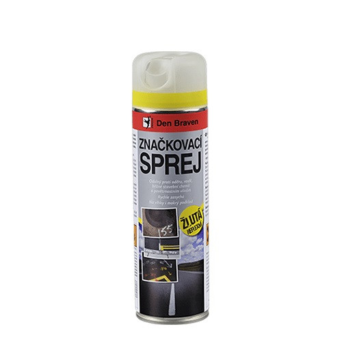 Den Braven Značkovací sprej - 500 ml žlutá / reflexní - N2