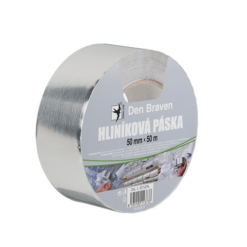 Den Braven Hliníková páska - 50 m x 100 mm, stříbrná _B754RL - N2