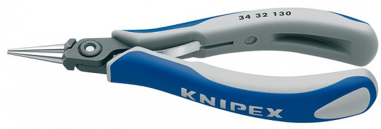 KNIPEX 34 32 130 Kleště na elektroniku, kulaté zašpičatělé čelisti, vícesl.návleky, brunýrováné - N2