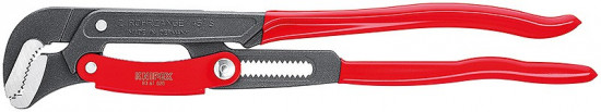 KNIPEX 83 61 020 Hasák s čelistmi ve tvaru "S" s rychlým nastavením, pl.návleky, stř.červ.barvou - N2