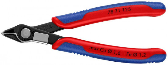 KNIPEX 78 71 125 Electronic Super Knips® kleště s drát.svěrkou, vícesl. návleky, brunýrované - N2