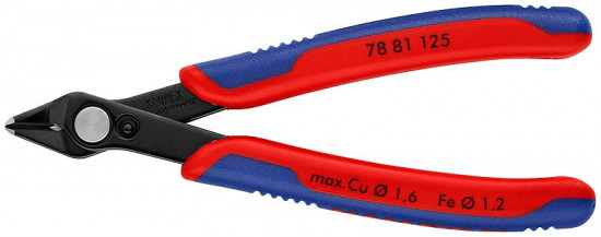 KNIPEX 78 81 125 Electronic Super Knips®, vícesložkové návleky, brunýrované - N2
