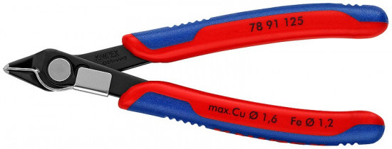 KNIPEX 78 91 125 Electronic Super Knips®, vícesložkové návleky, brunýrované - N2