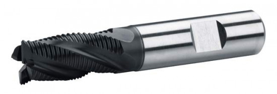 Čelní válcová fréza - dlouhá, 1 zub přes střed, PM, DIN 844 HR, F129517, 10X45-AlTiN - N2