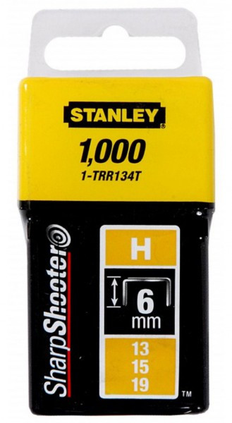 LD SPONKY 6mm – TYP H 13/15/19 (1000 ks), STANLEY, 1-TRR134T - N2