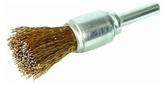 Brusný kartáč koncový se stopkou - pomosazená ocel, 12 mm, s 0.30 - FESTA 22018 - N2