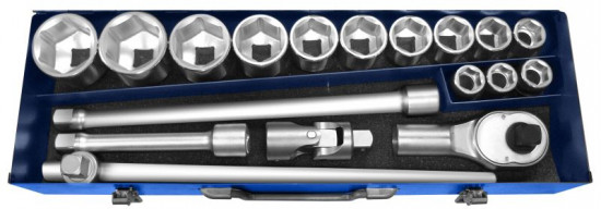 3/4" Sada hlavic, 18dílná, EXPERT E194683 - N2