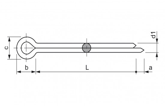 Závlačka DIN 94-10x56 pozink - N2 - 2