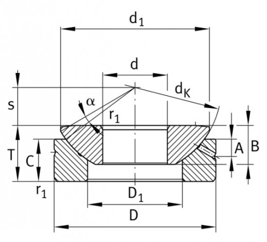 Durbal DGE 17 AX axiální kloubové ložisko - N2 - 2