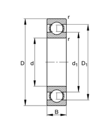 EZO S 682X (W 618/2,5) nerezové kuličkové ložisko - N2 - 2