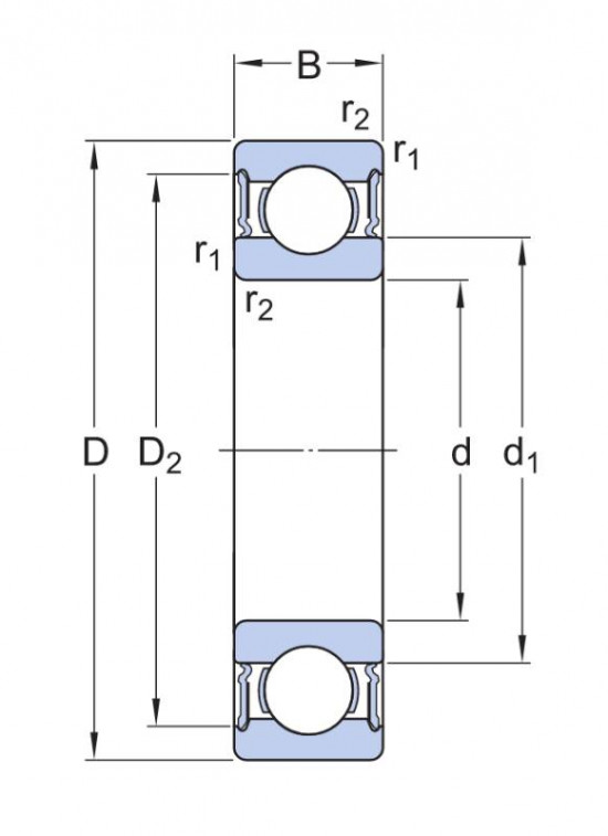 SKF 61903-2RS1/W64 kuličkové ložisko - N2 - 2