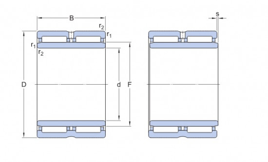SKF NA 6916 jehlové ložisko - N2 - 2