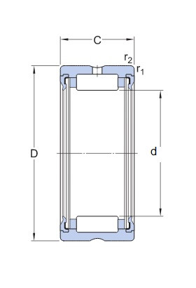 SKF RNA 4902.2RS jehlové ložisko bez vnitřního kroužku - N2 - 2