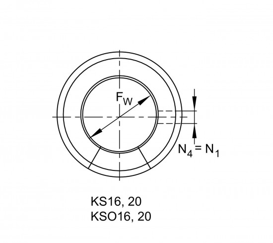 INA KS 20-PP lineární kuličkové ložisko - N2