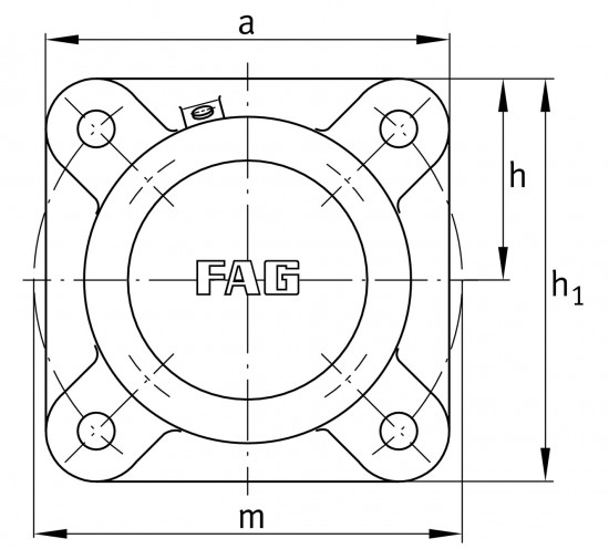 FAG F516-A-L ložiskové těleso - N2 - 2