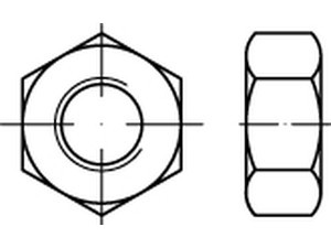 Matice konstrukční DIN 6915 M12 |10| žárovy zinek - N2