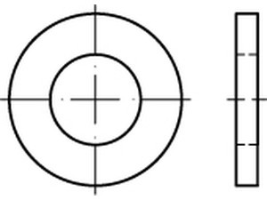 Podložka kruhová pro čepy DIN 1440 33 - N2
