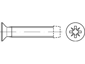 Šroub závitotvorný záp.pozidr. DIN 7500M M6x16 pozink - N2