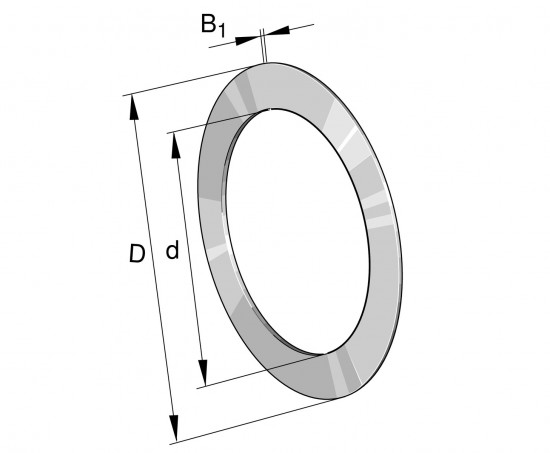 INA AS 0515 tenký axiální ložiskový kroužek - N2