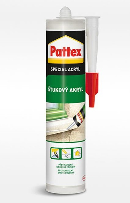 Pattex Štukový akryl - 280 ml bílý - N2