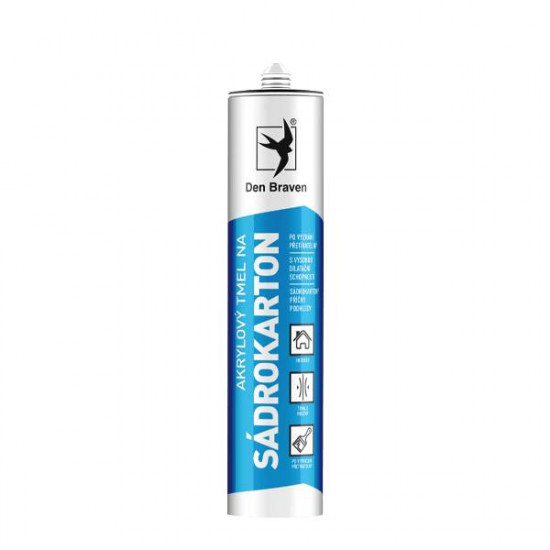 Den Braven Akrylový tmel na sádrokartony - 280 ml bílá, kartuše _20102BD - N2