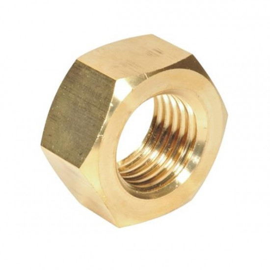 Matice DIN 934 M10x1,00 mosaz - N2