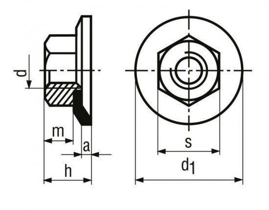 Matice šestihranná M5 |08| pozink s integrovanou podložkou - N2 - 2