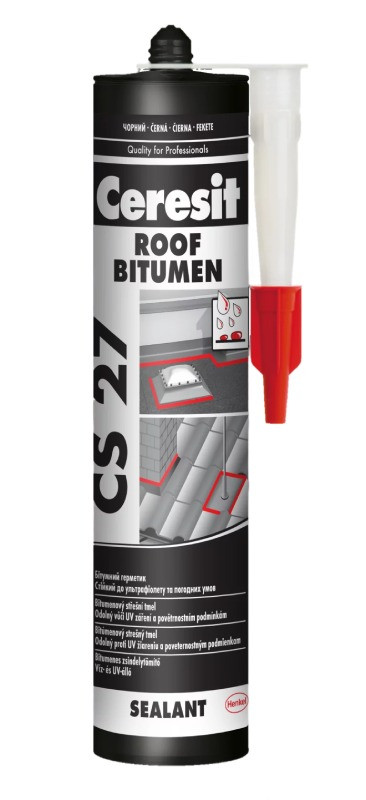Ceresit CS 27 Bitumen - 280 ml bitumenový tmel černý - N2