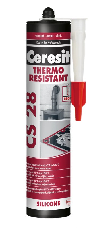 Ceresit CS 28 Thermo resistant - 300 ml tepelně odolný tmel červený - N2