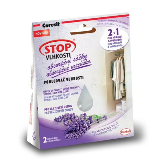 Ceresit Stop Vlhkosti - absorpční sáčky 2 x 50 g levandule - N2