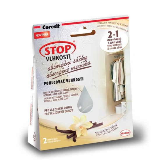 Ceresit Stop Vlhkosti - absorpční sáčky 2 x 50 g vanilka - N2