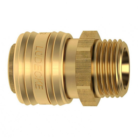 Rychlospojka DN7,2 s vnějším závitem G3/8", LÜDECKE ES38A - N2