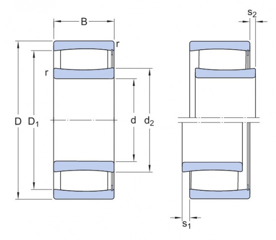 SKF C2209 V toroidní ložisko CARB - N2 - 2