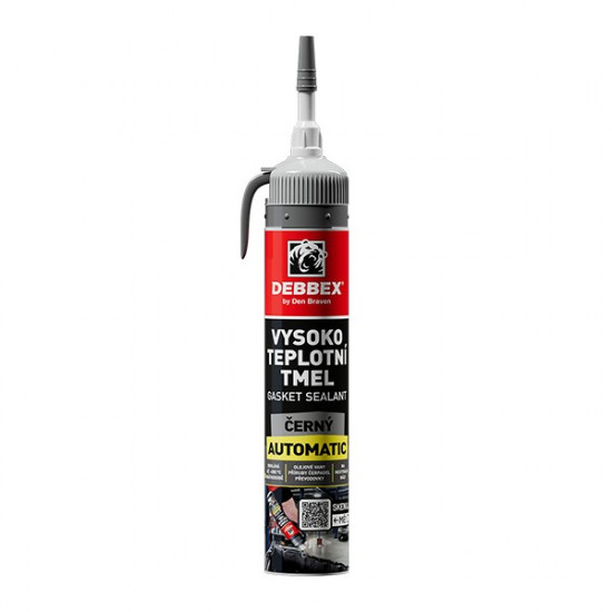 Debbex Gasket Sealant Automatic - 200 ml vysokoteplotní tmel černý, kartuše - N2