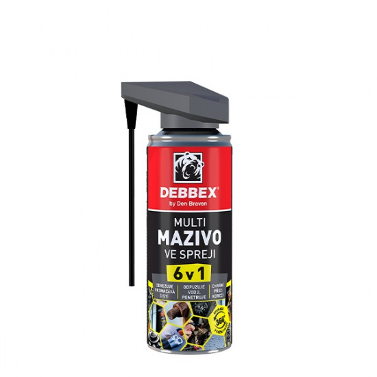 Debbex Multi mazivo ve spreji 6v1 - 400 ml sprej - N2