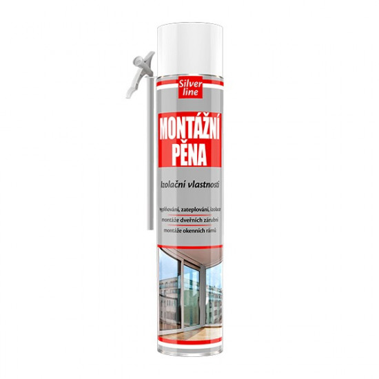 Silver Line Pěna montážní - 750ml trubičková, zelená - N2