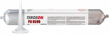 Teroson Bond 480 (PU 8590) - 600 ml černé polyuretanové lepidlo - N2