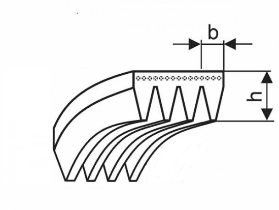 Řemen víceklínový 4 PJ 1244 (490-J) optibelt RB - N2