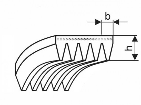 Řemen víceklínový 5 PL 3289 (1295-L) optibelt RB - N2